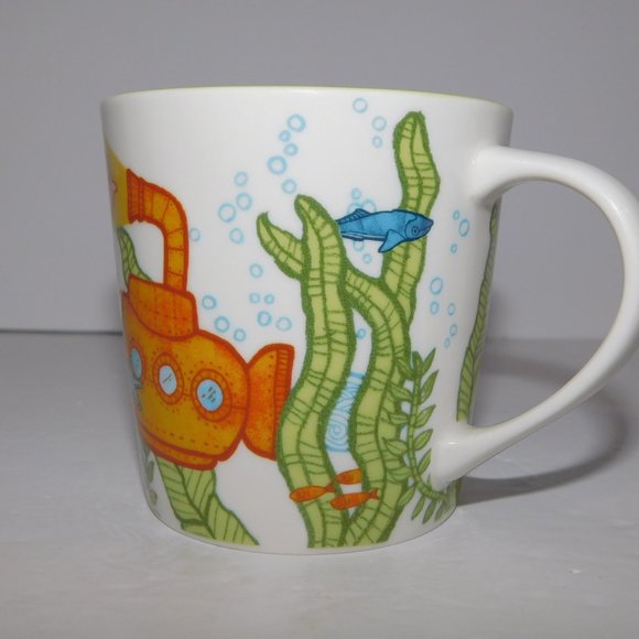 Set 2 Starbucks 2010 Under the Sea Whale Turtle Submarine Coffee Tea Mugs - Picture 7 of 10